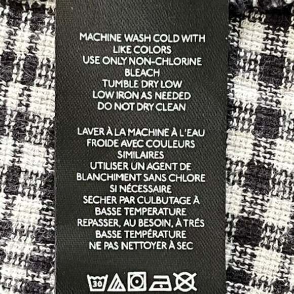 Free People Chrissie Mini Skirtall Dress in Black/White Gingham Medium NWOT - Picture 15 of 16